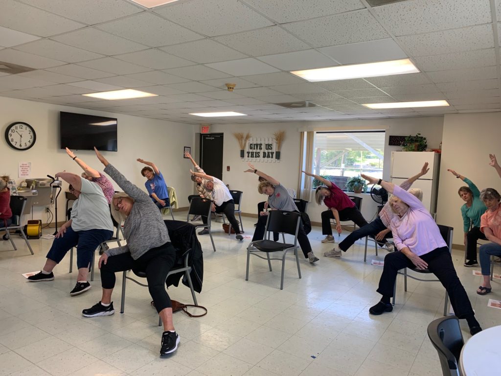 Chair Yoga Class at the Stewart County Senior Citizens Center