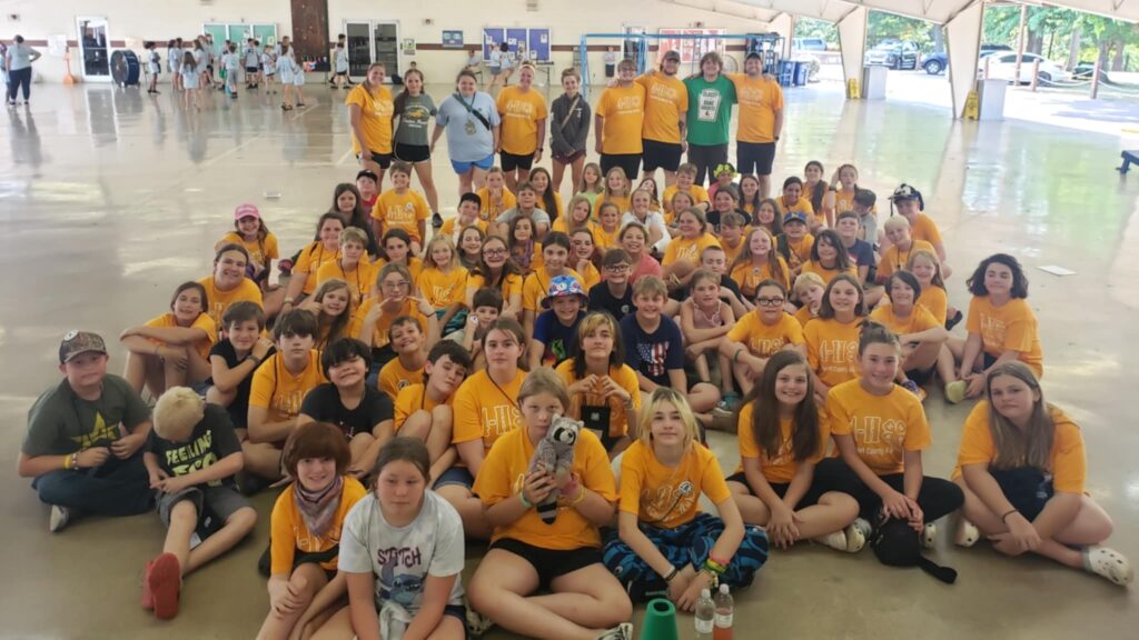 Picture of Stewart County Youth at 4-H Camp.